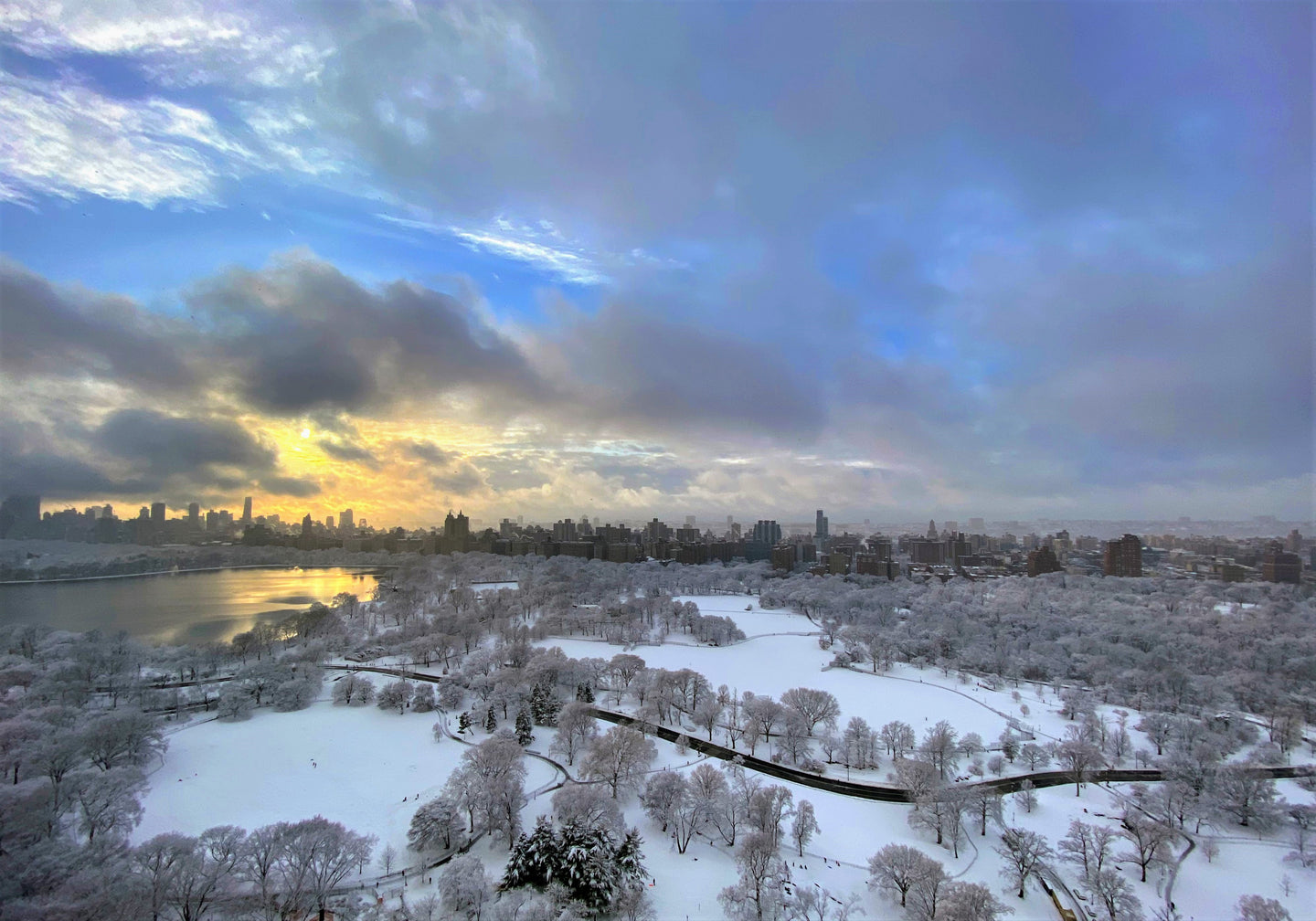 Central Park Panorama After the Snowstorm  - February 7th, 2021