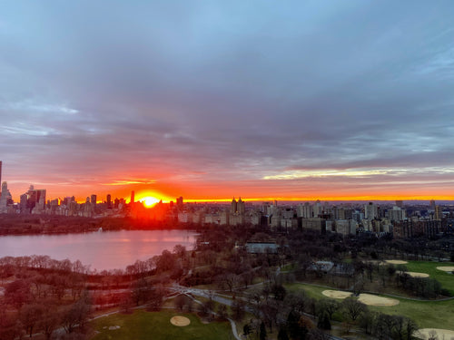 Fiery Sunset over the Reservoir - January 9th, 2021