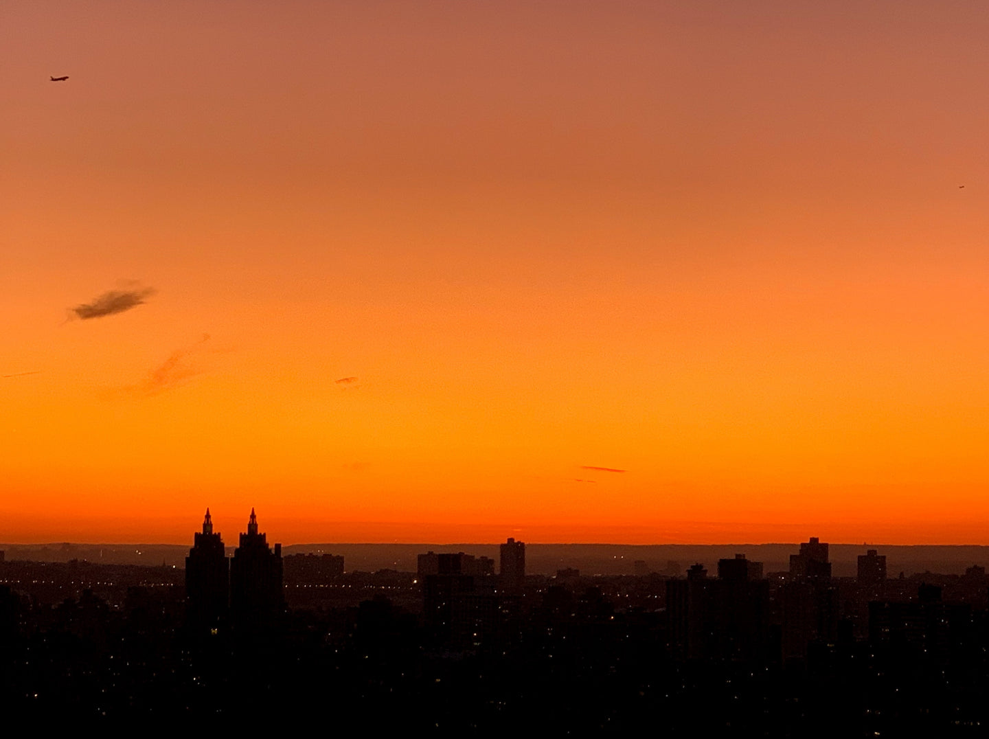 Nectarine Sunset over Manhattan - October 15th, 2019