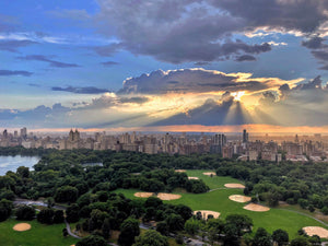 Crepuscular Rays over Central Park and the Upper West Side - July 11th, 2020