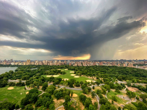 Rain Curtain Approaching Manhattan (1) - July 6th, 2020