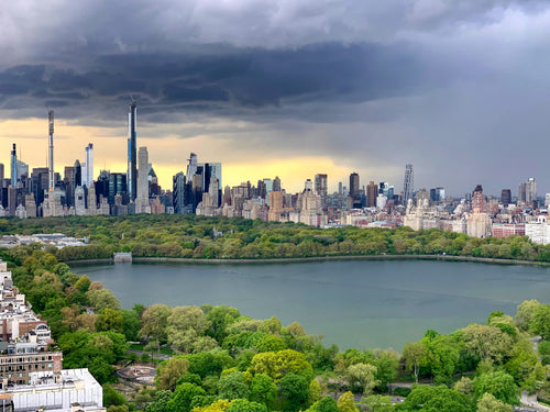 Steely Skies Looking Southwest Over the Reservoir - May 11th, 2020