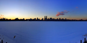 Frozen Reservoir Panorama - February 17th, 2015